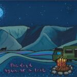 Thanks to Marian and Nem Night sky with fire and camper van